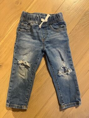 GAP Kids Light Blue Distressed Denim Joggers
